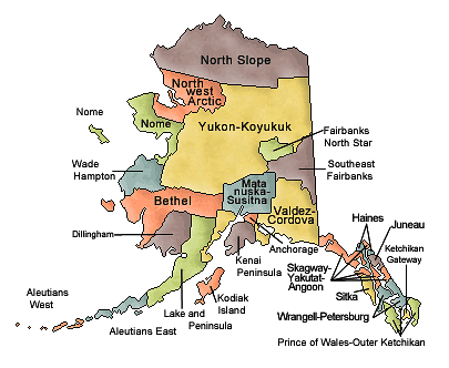 Alaska state map