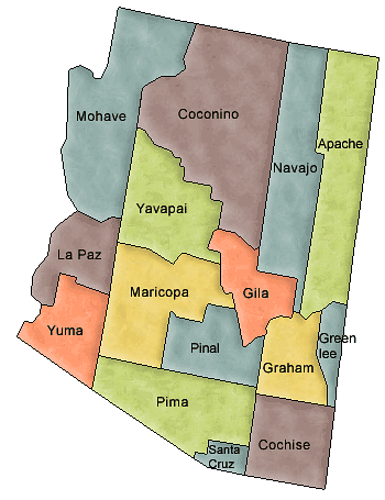 Map of Arizona